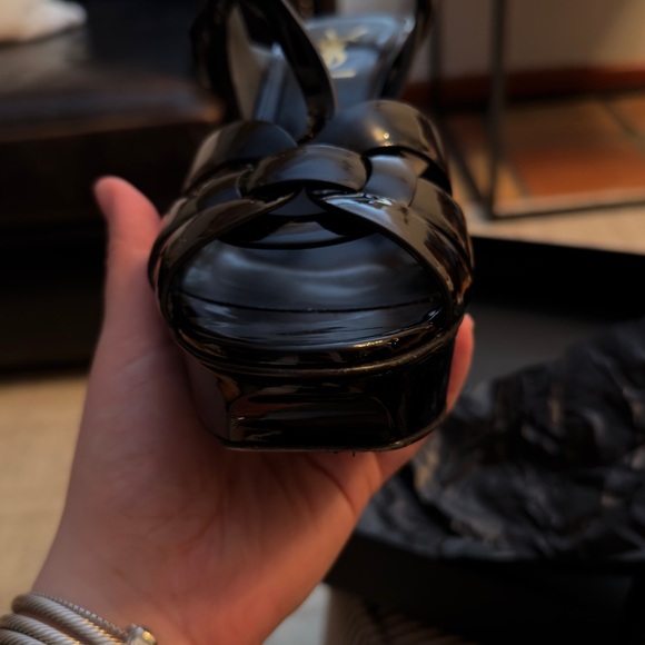 Saint Laurent tribute T-strap platform sandal heels - Picture 7 of 16